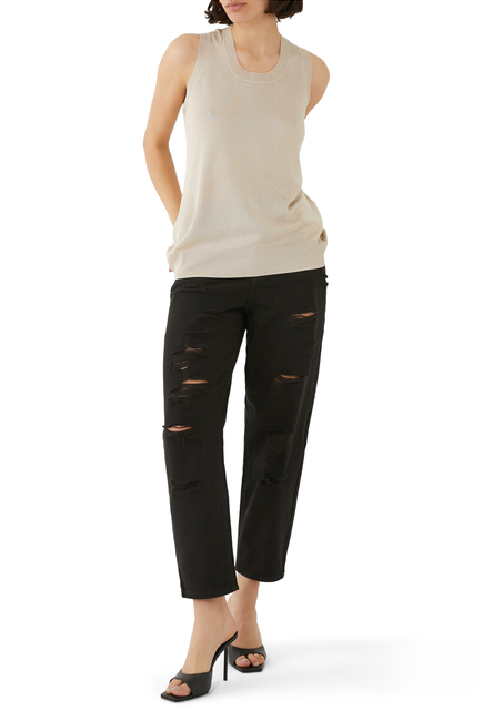 Distressed Relaxed Jeans